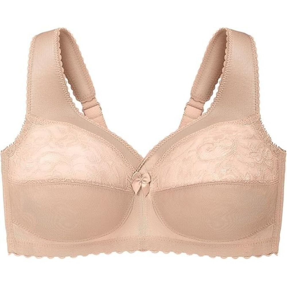 42DD Glamorise Style 1000 MagicLift Wirefree Comfort Lift Support Bra Beige NWT